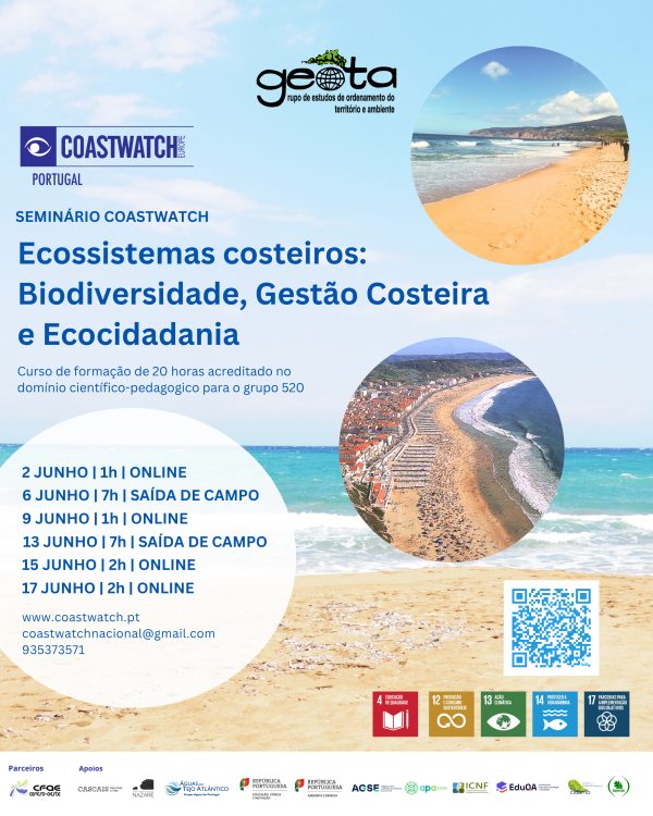 GEOTA - 36º Seminário Coastwatch 2026 ( curso de formação de 20 horas - CBD para o grupo 520)